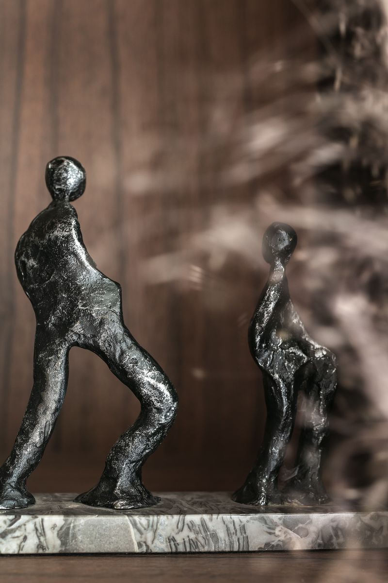 现代简约山语清晖，乐高模型与石材质感的空间对话-44