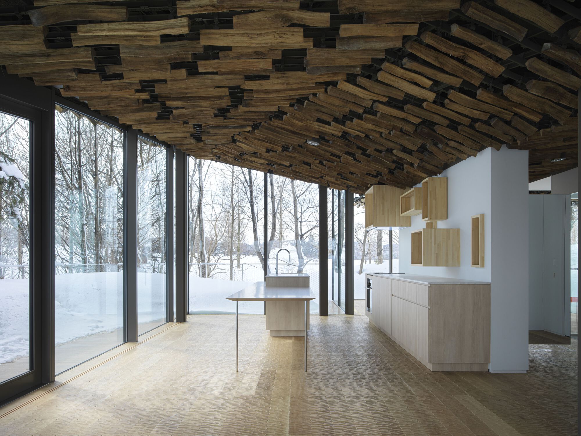 Snowpeak Field Suite 水疗中心总部丨日本丨Kengo Kuma & Associates-39