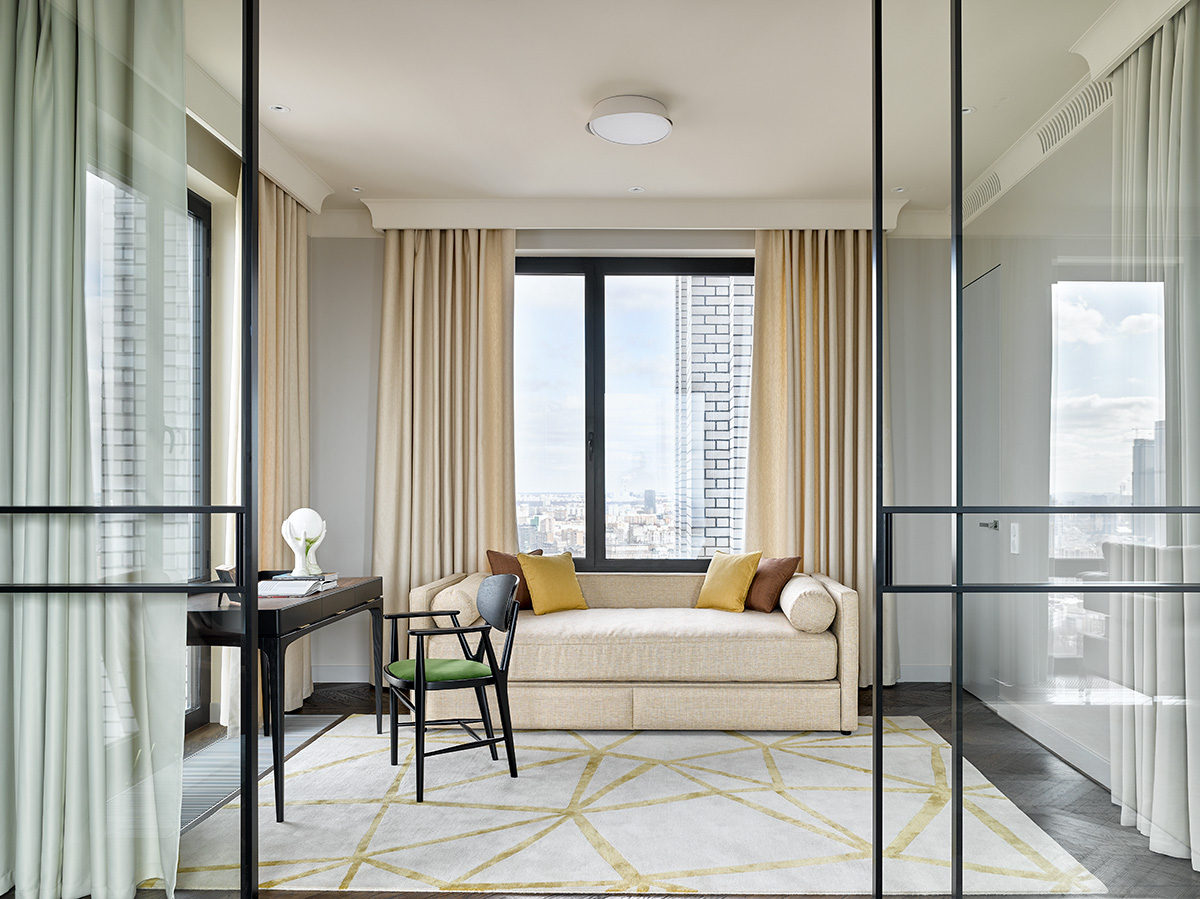 莫斯科 83㎡素雅风公寓，舒适现代的空中体验-5