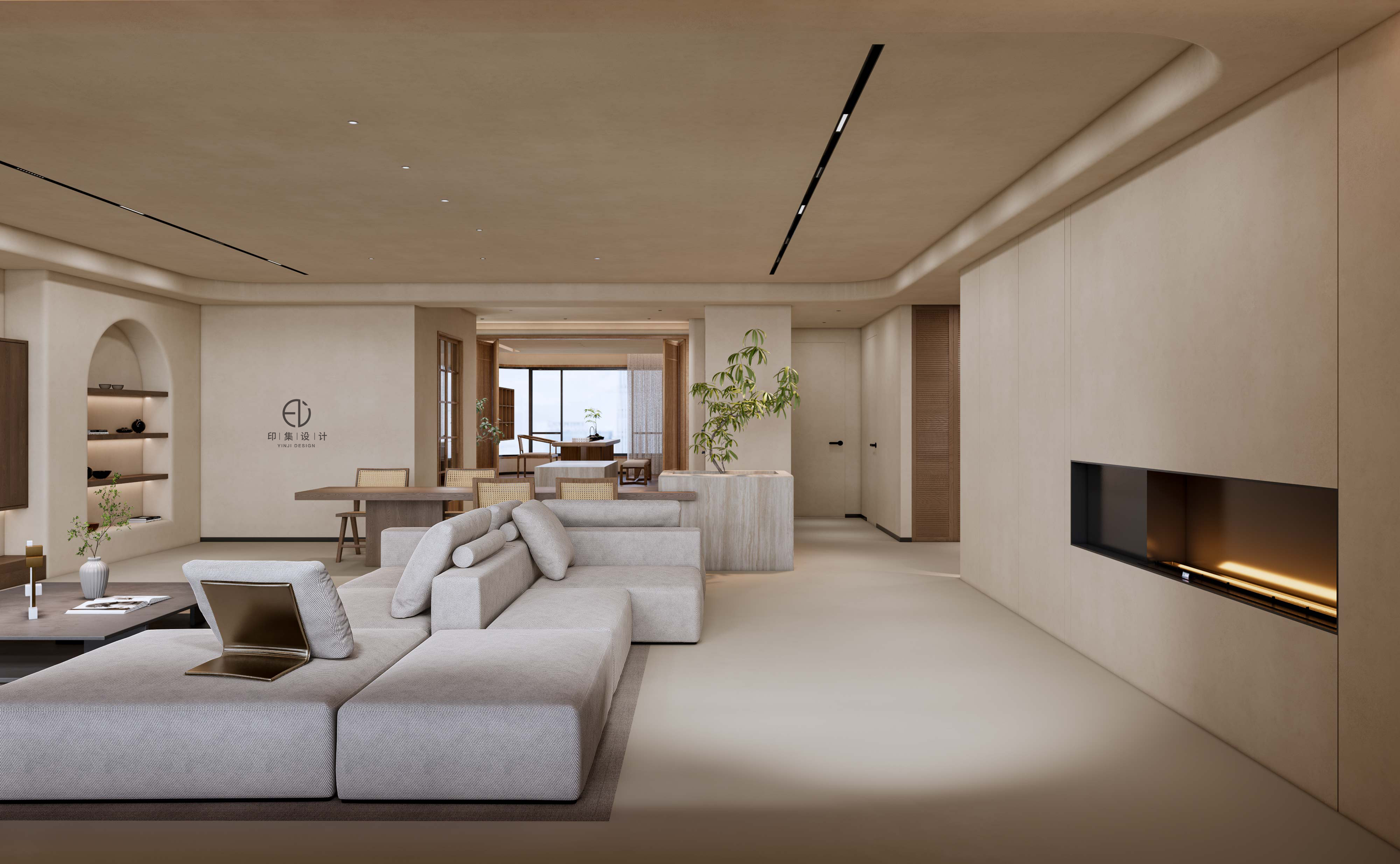 233㎡黑胡桃中古风，东方雅境，大美不言-2