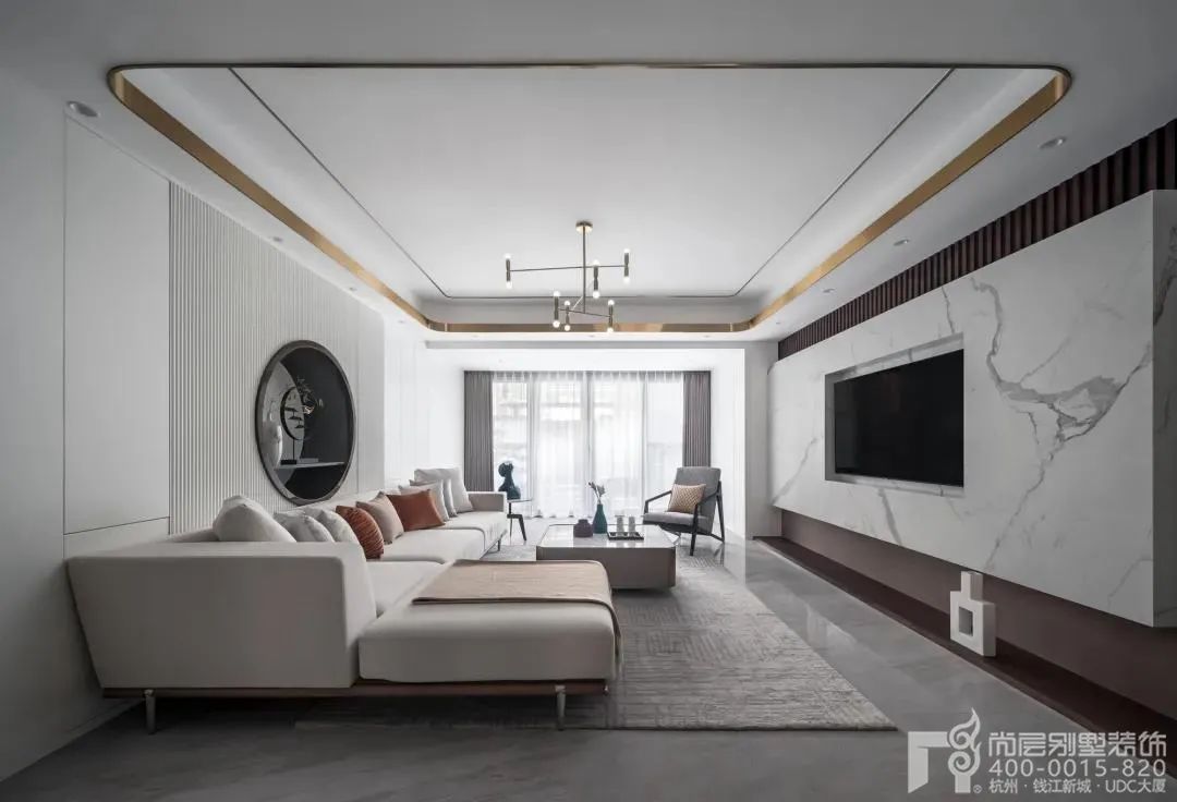 宁静雅致新中式风温馨居所丨中国杭州丨尚层别墅装饰-18