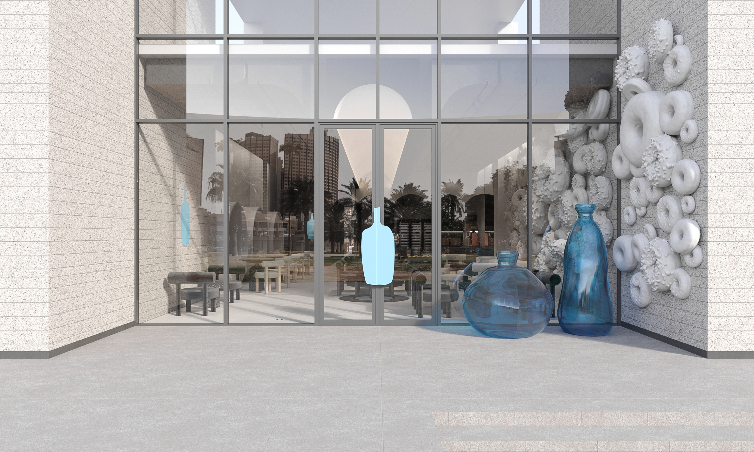 Blue Bottle 咖啡店概念设计丨阿联酋阿布扎比丨Studio25-23