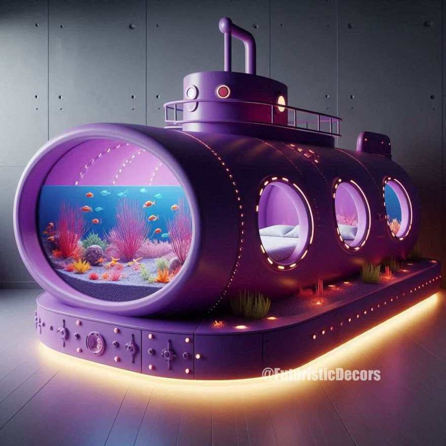 Submarine Aquarium Beds(潜艇水族馆床)-24