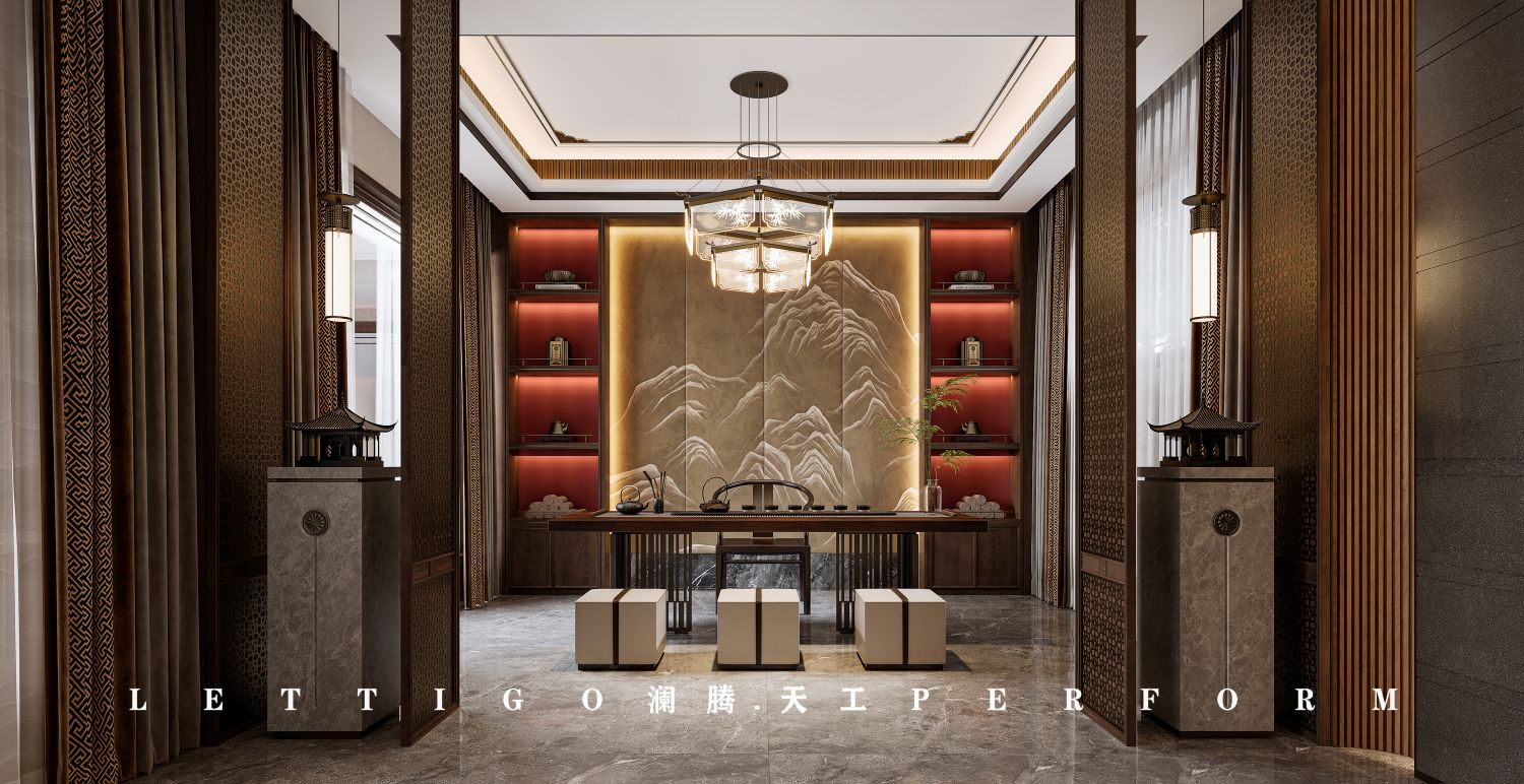 融合东方美学的雅致，属于中式古朴风的典雅私人会所-6