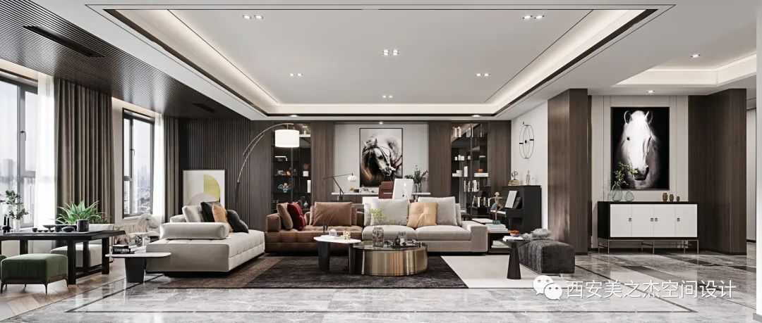 西安莱安逸珲 300 平现代简约之家丨中国西安丨M&J 美之杰-53