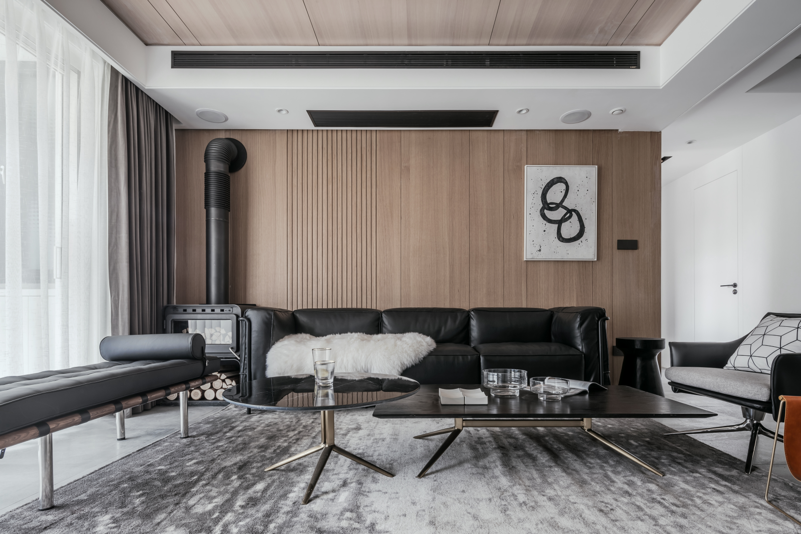 《境静·自然》现代私宅,自然纯粹材质打造舒适空间-10