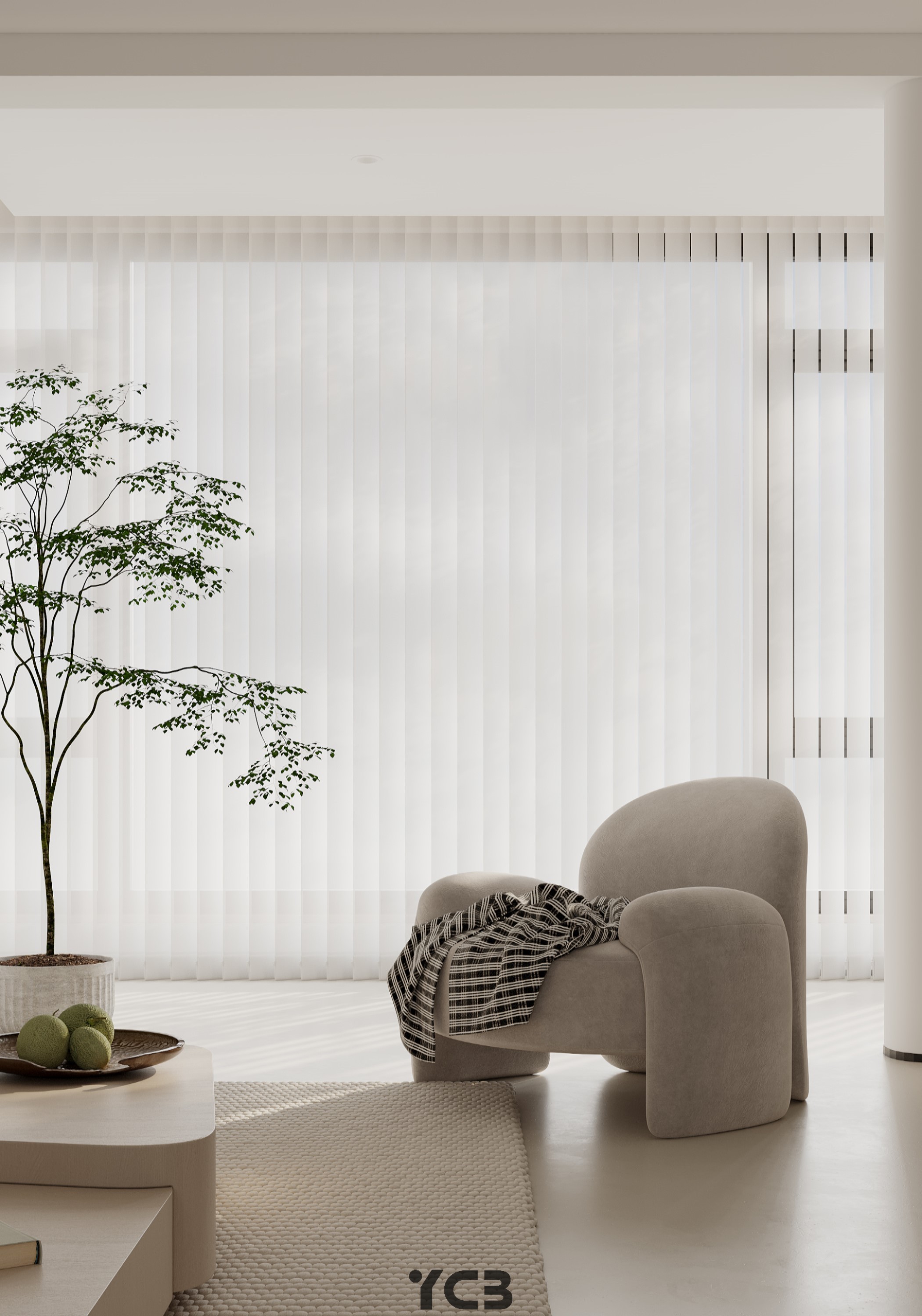 现代简约慢时光客厅空间丨几何建设-13