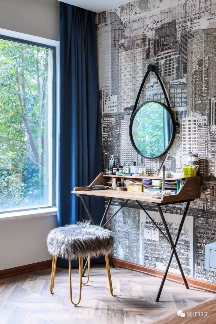 【装修】148平轻工业蓝色婚房 这才叫风格-24