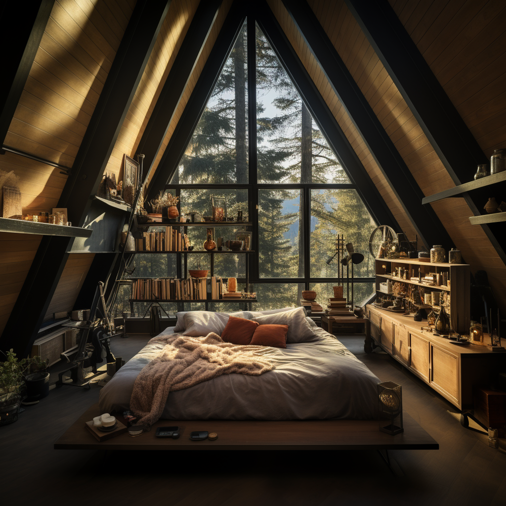 林间小屋二楼卧室-16