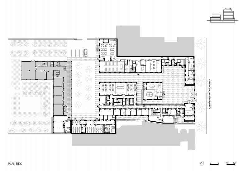 Atelier Zündel Cristea丨Health equipment, housing 100 rooms, teaching and offices丨法國-79