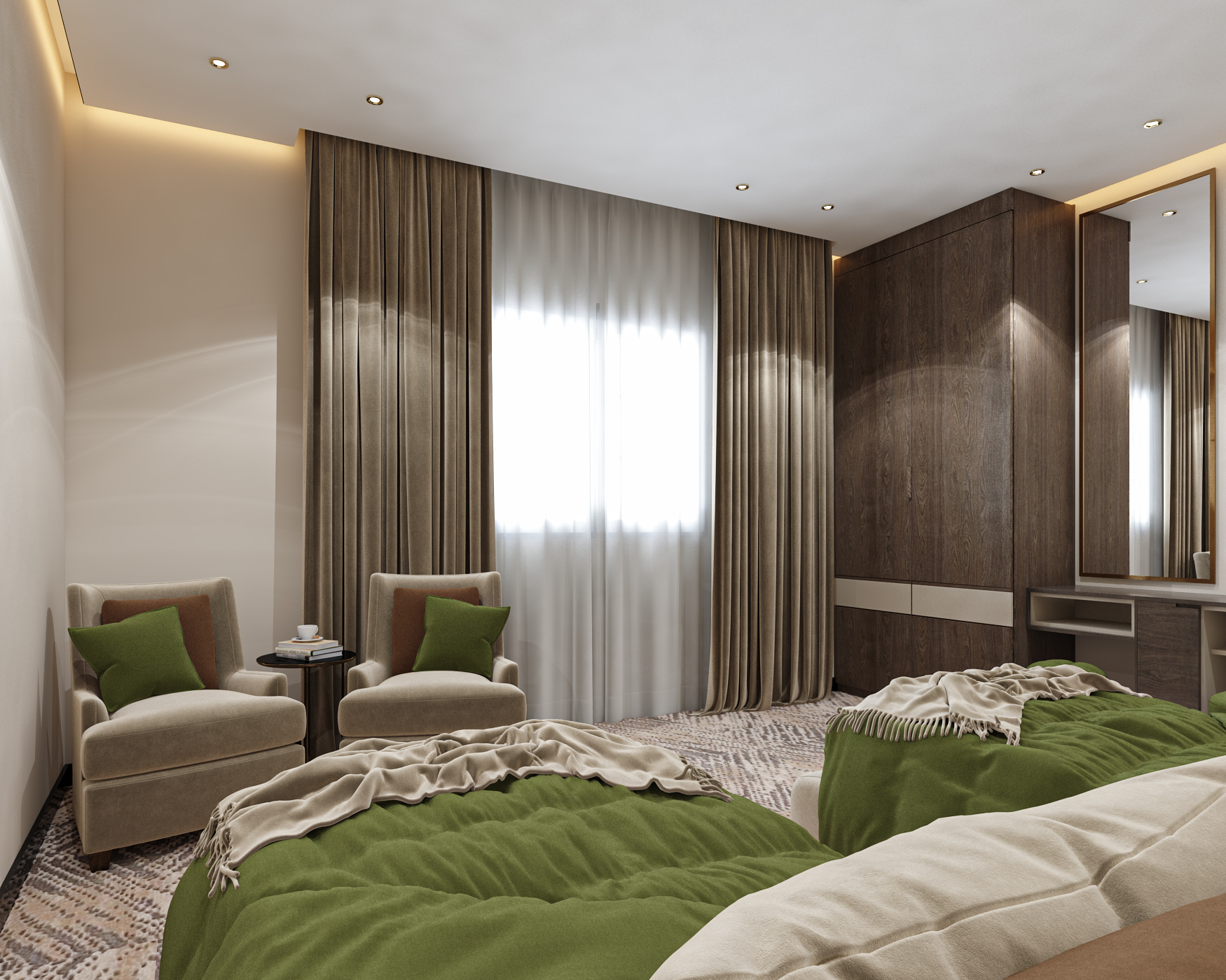 design bed room in hotel-1