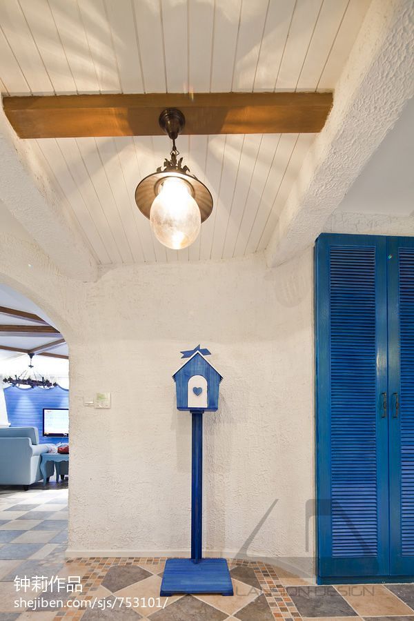 25万元复式120平米装修案例·效果图  圣托里尼的阳光-13