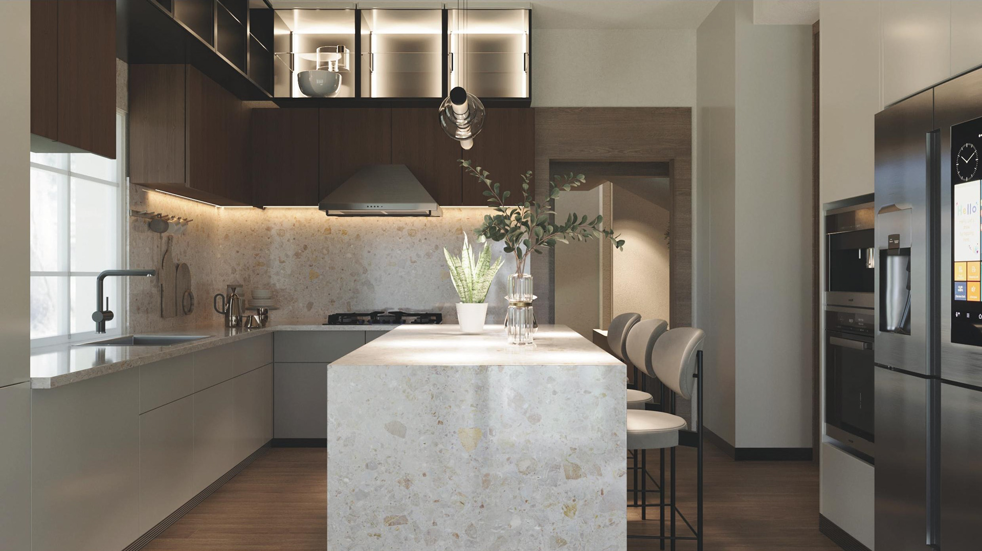 迪拜现代简约别墅室内设计丨阿联酋迪拜-12