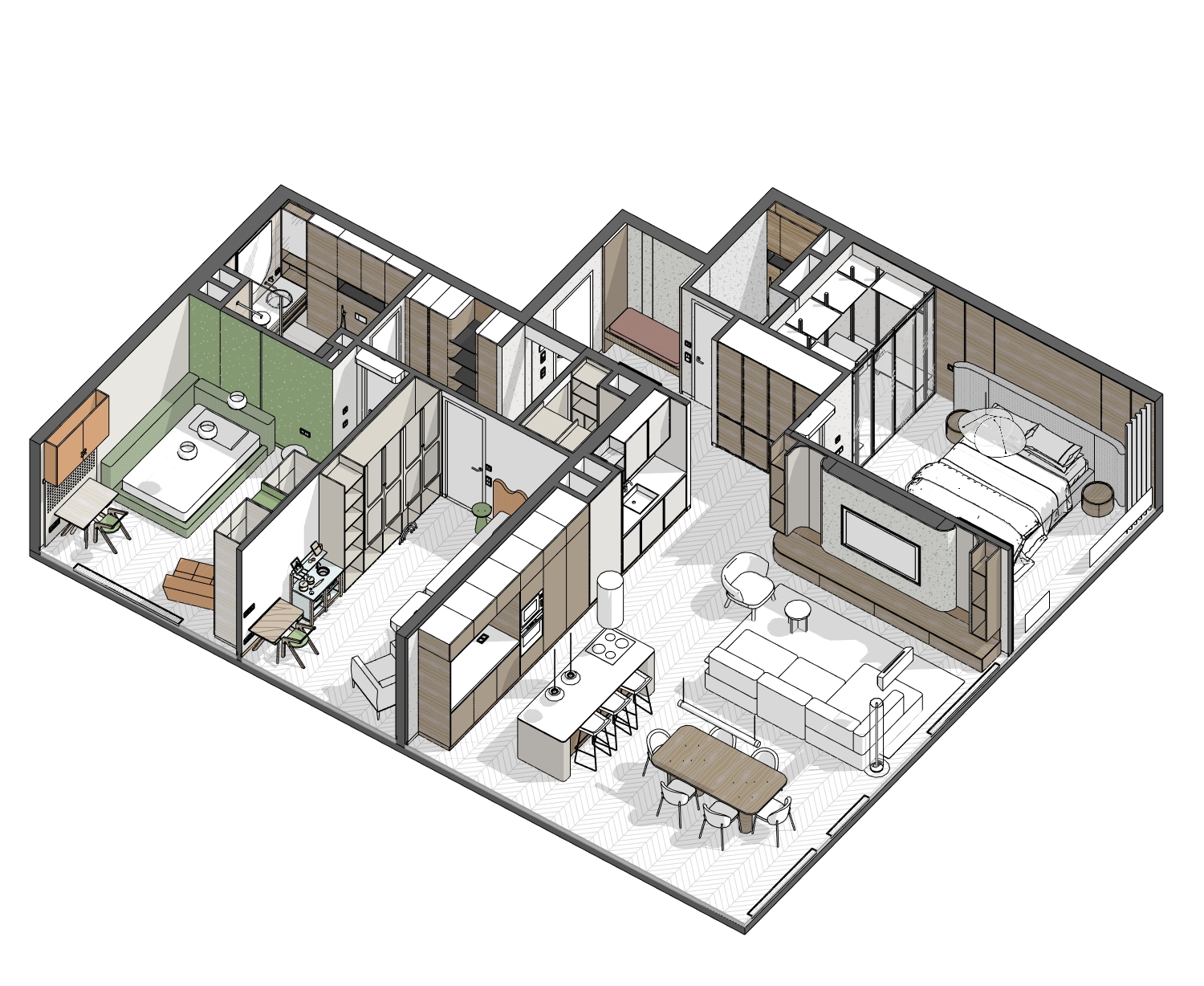平层丨俄罗斯圣彼得堡丨Dankus Studio-5