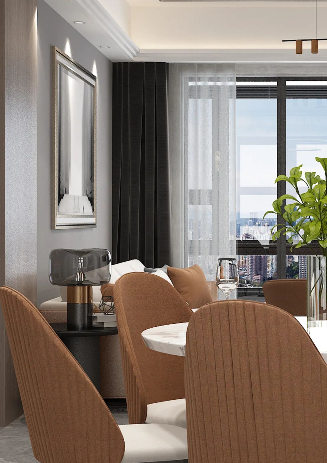 220㎡现代简约家居,打造自由舒适生活空间-36