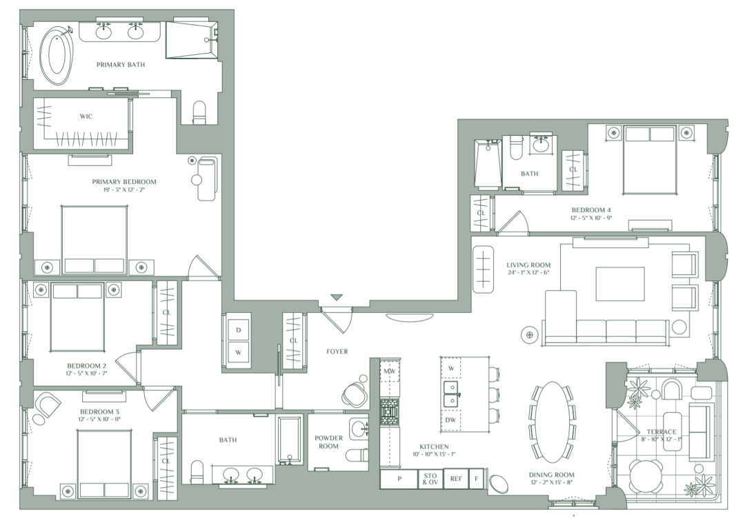 纽约上西区豪华公寓丨美国纽约丨ODA-68