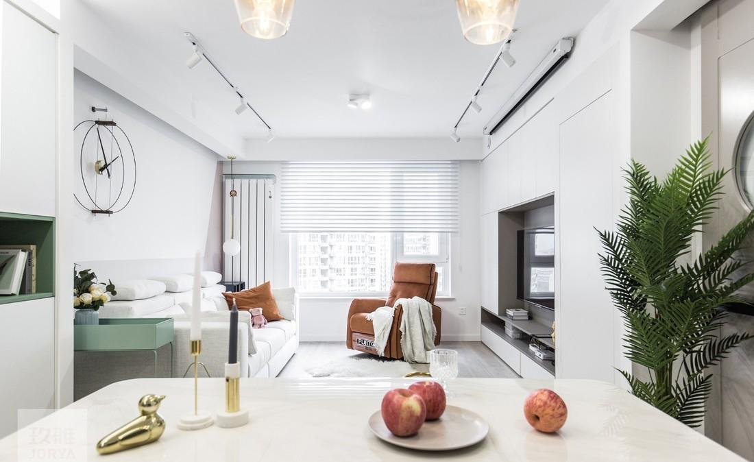 全能格局,珊瑚橘色点缀的玖雅平层设计-43