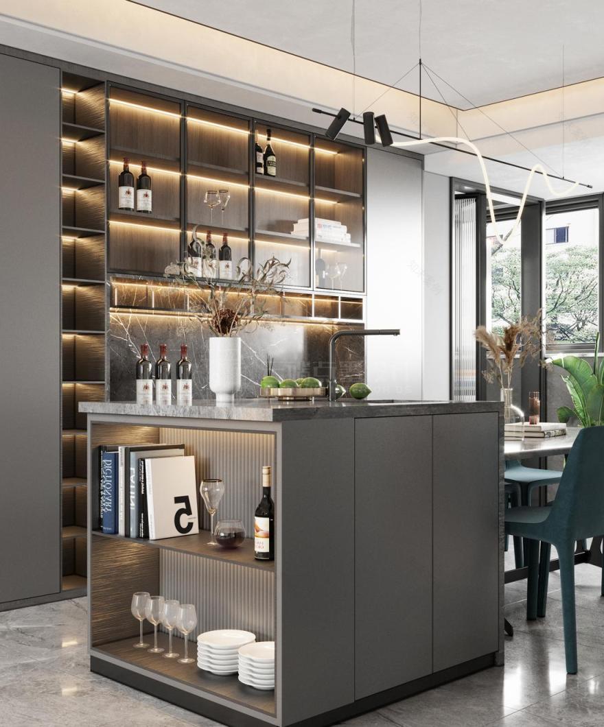 无界 光与影的交错 · 优雅家居空间设计丨云端点墨设计-15