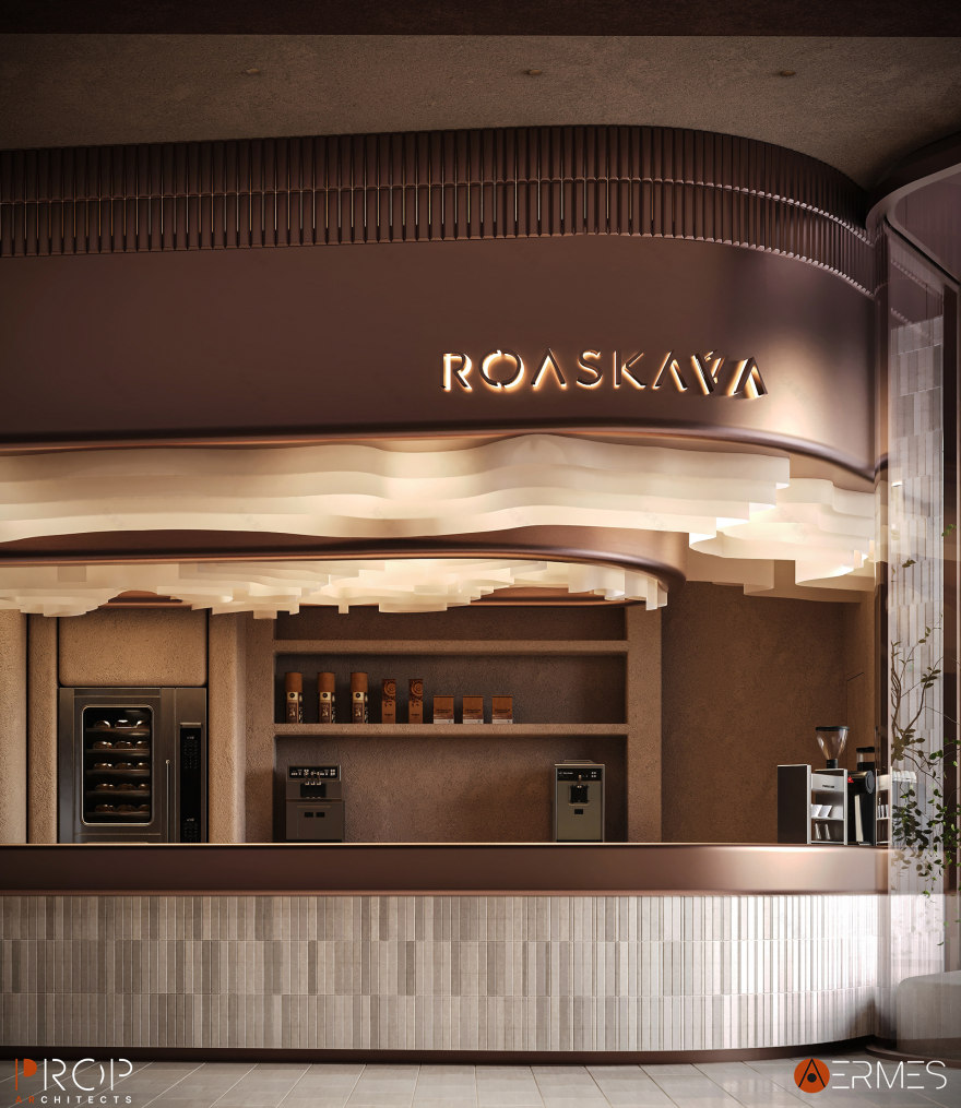 若没有更多背景信息,仅从字面难以准确理解ROASKAVA ABHA CAFE的具体含义,无法给出准确翻译 丨沙特阿拉伯丨PROP & AERMES ARCHITECTS-26