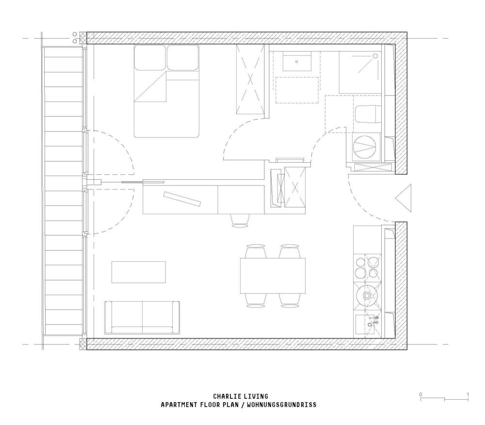柏林查理住宅小区,梯田状雕塑阳台设计-56