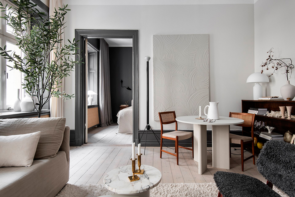 斯德哥尔摩温馨北欧公寓 | 自然色调与橄榄树的和谐搭配-6