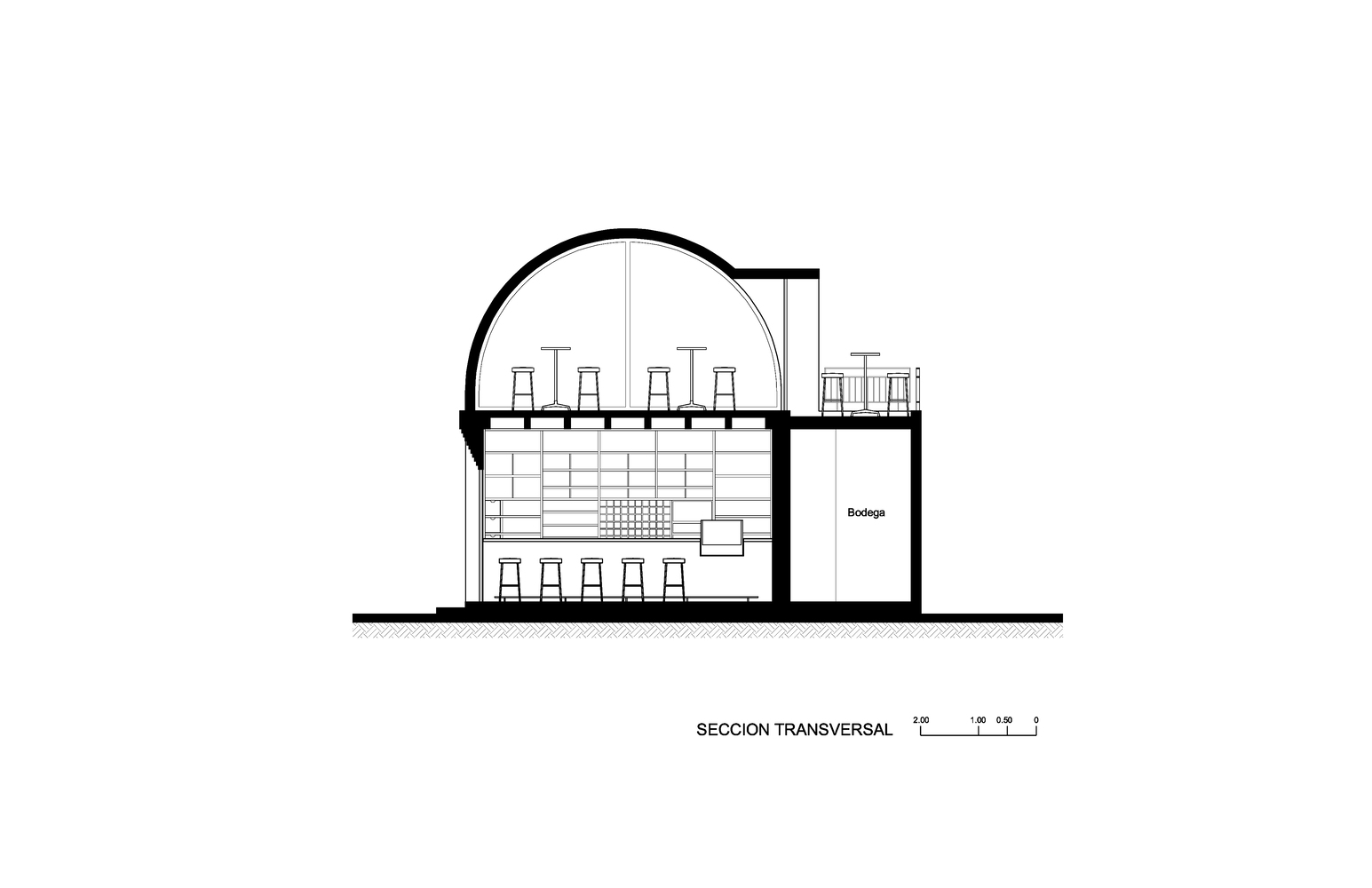 融合古今的墨西哥 Casa Relámpago 酒吧设计-10