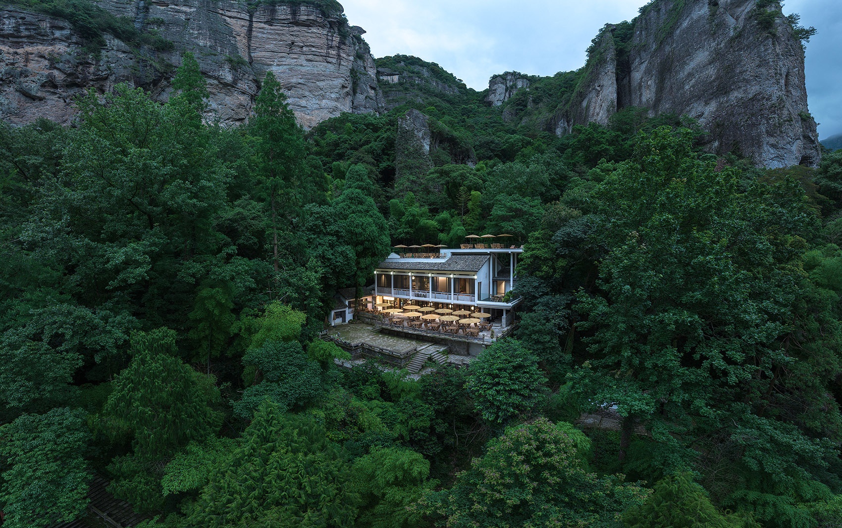 温州雁荡山风景区商业(屏霞轩茶室与灵峰文创店)丨中国温州丨慢珊瑚设计-23