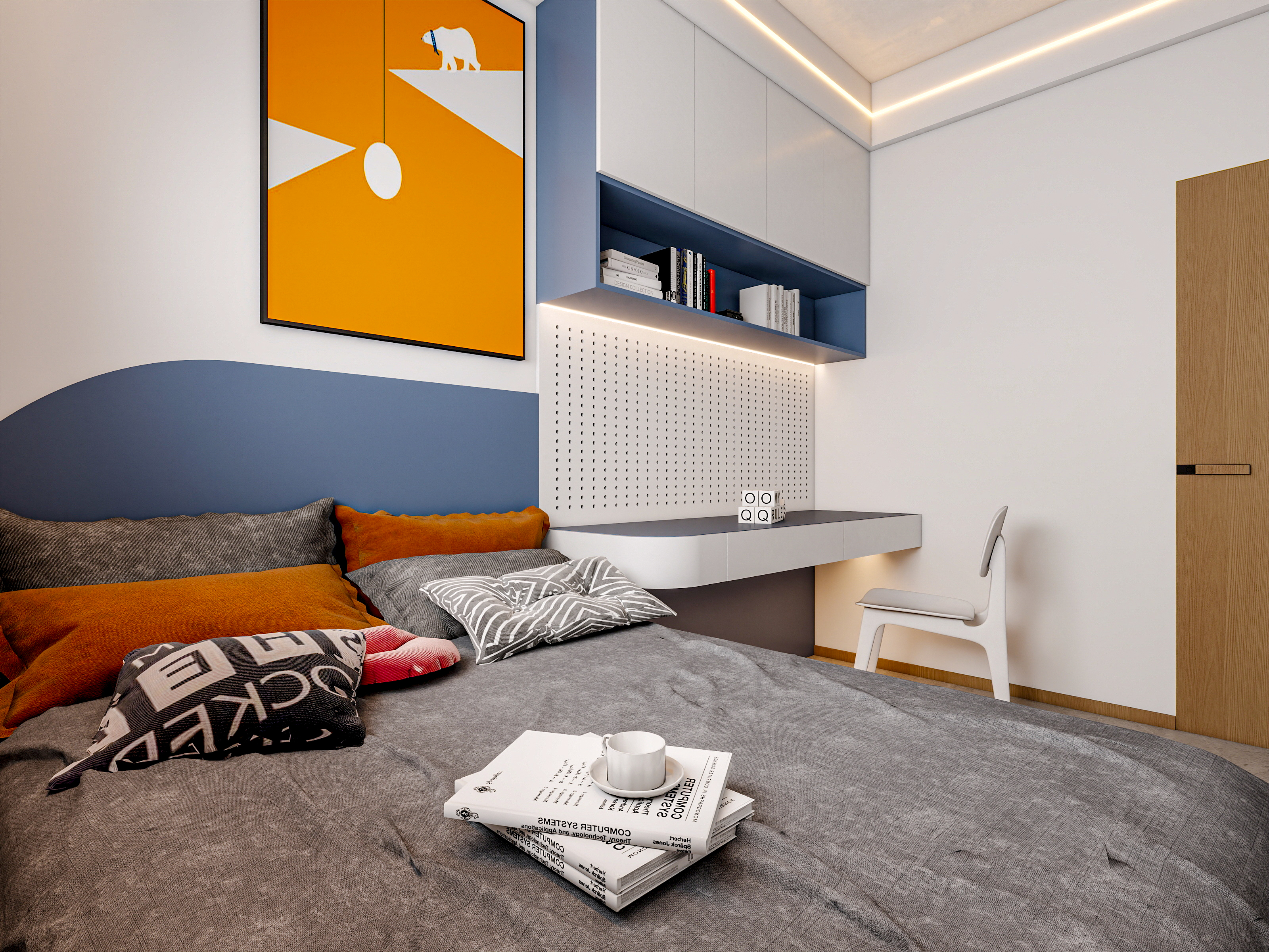 新疆乌鲁木齐绿景苑（87平方现代简约三居室）-25