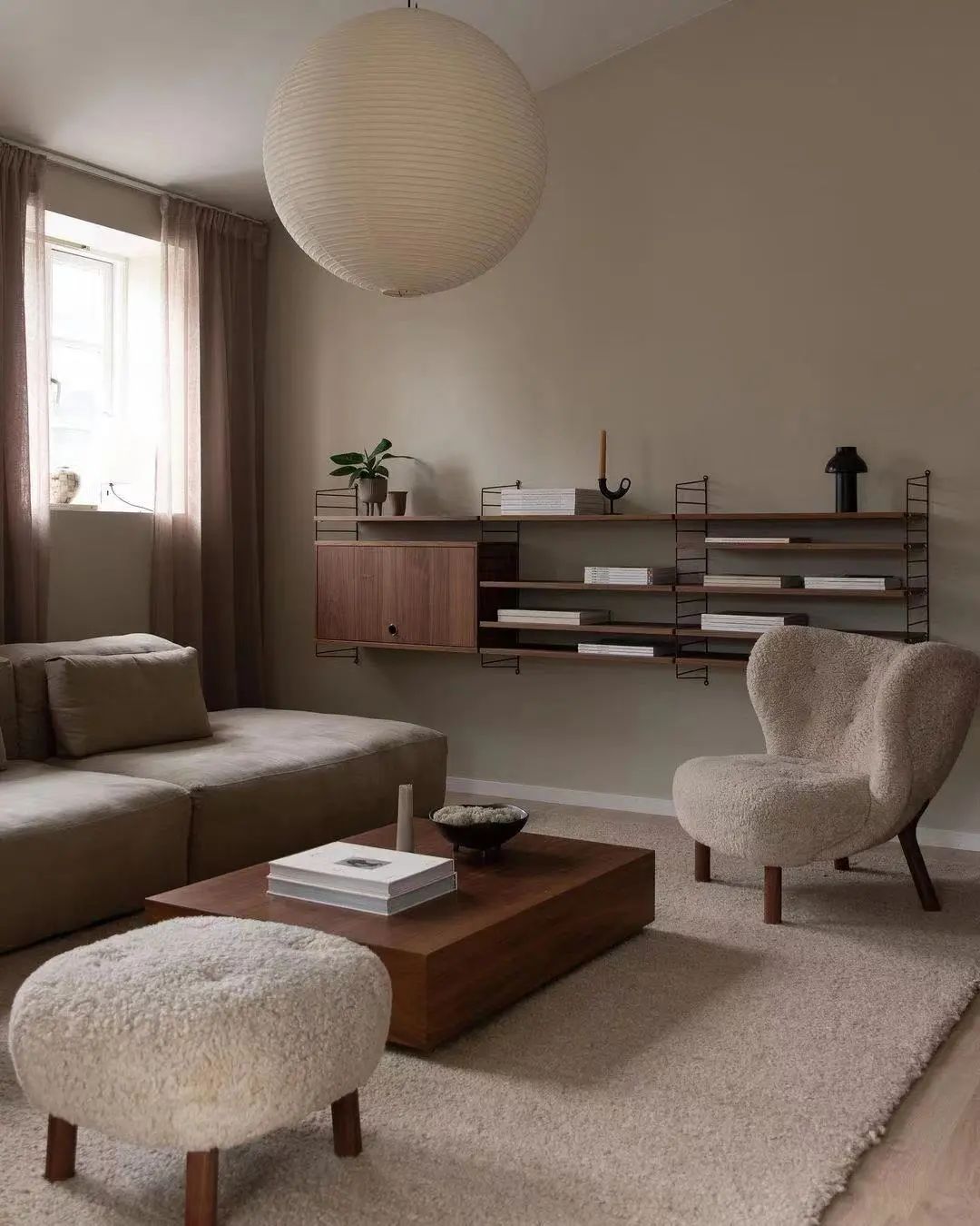 美拉德风秋日家装丨高灰别墅大宅设计-8