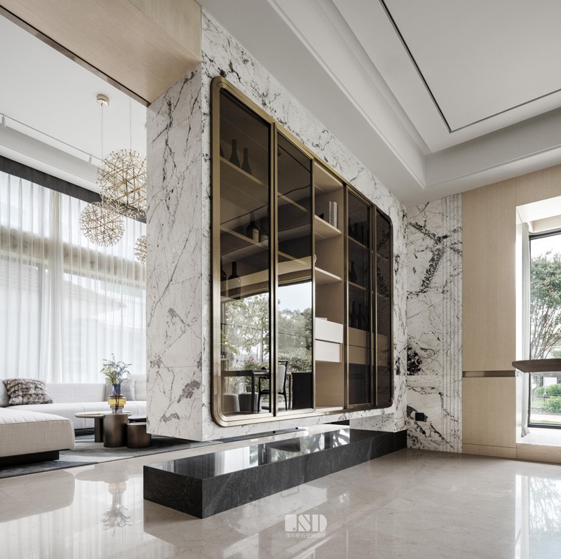 简约轻奢墅丨中国中山丨桥石设计-13