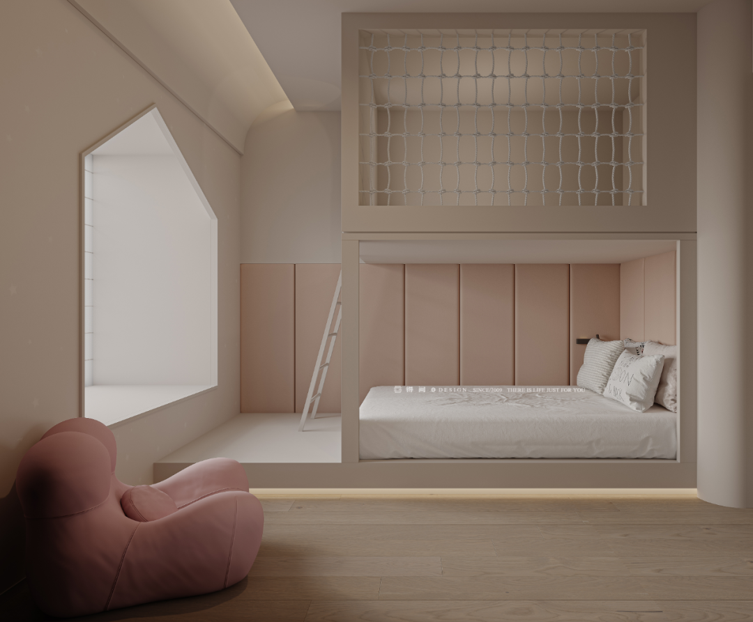 得间设计丨精装改法式婚房，将时光浸润在260㎡的质感新居里-150