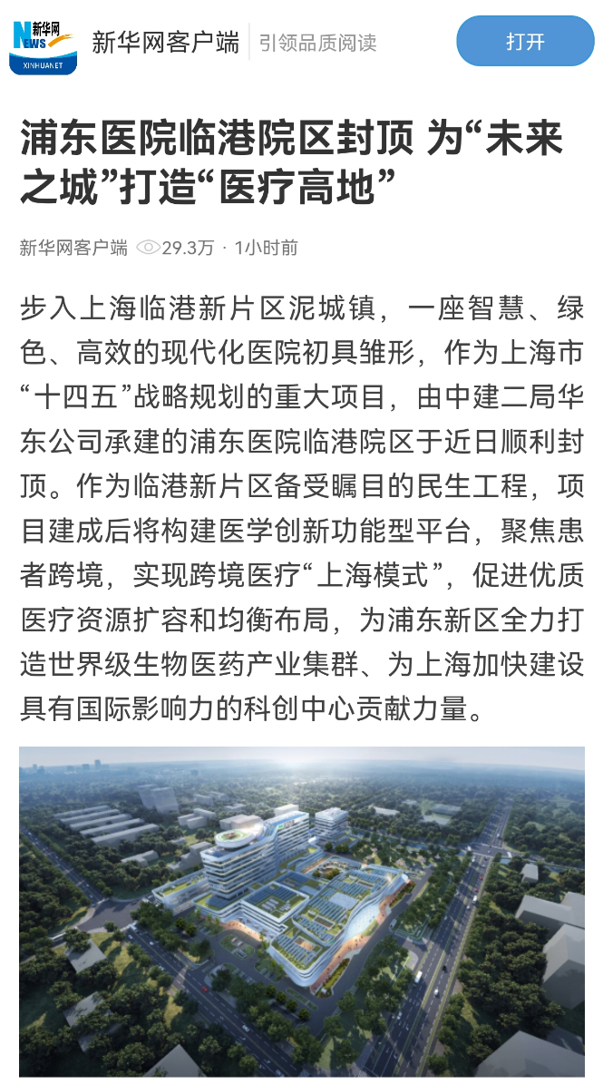 助力跨境医疗“上海模式”实现！浦东医院临港院区项目封顶︱创新“造”未来⑤-96