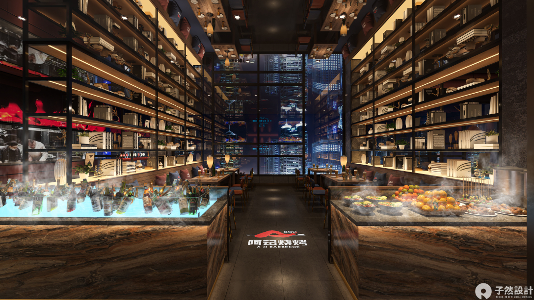 阿记烧烤·山阳店丨子然设计-26