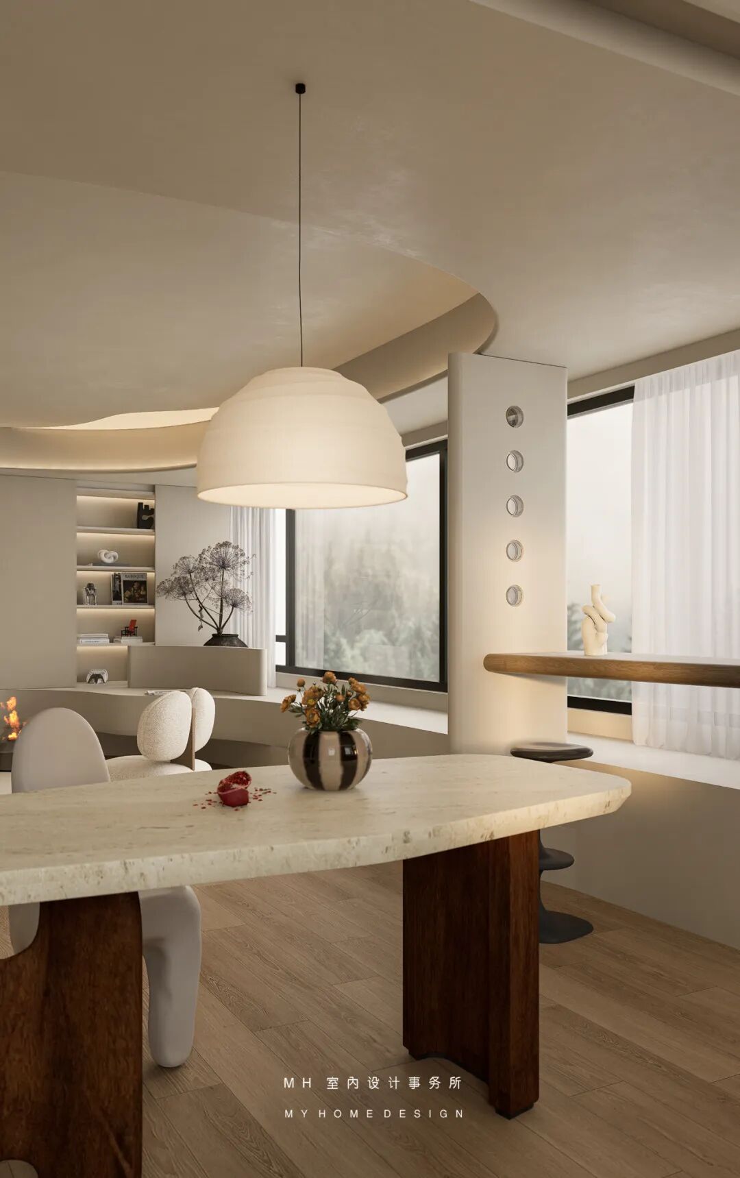 【首发】MH设计新作：流动的诗▏解构空间-32