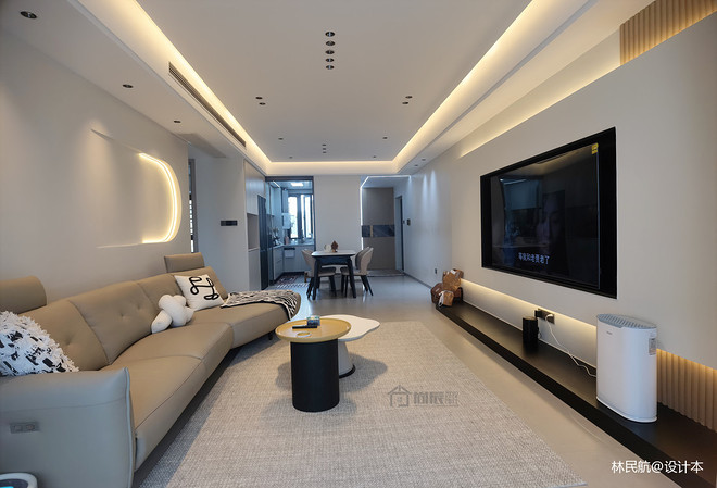 30万元四居及以上130平米装修案例-15