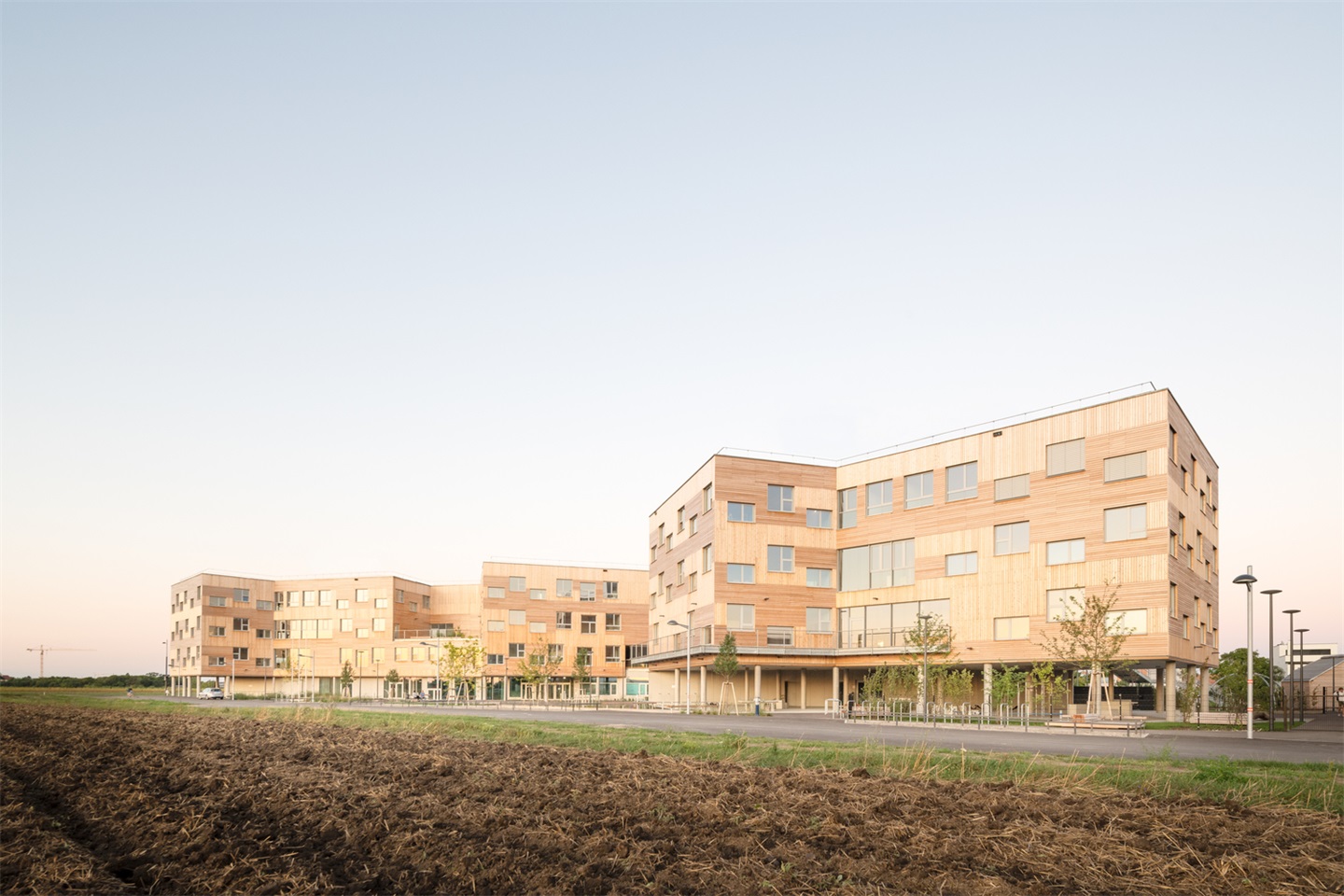 学生和老师的家风车式放射状幼儿园兼小学设计丨戈者设计-4