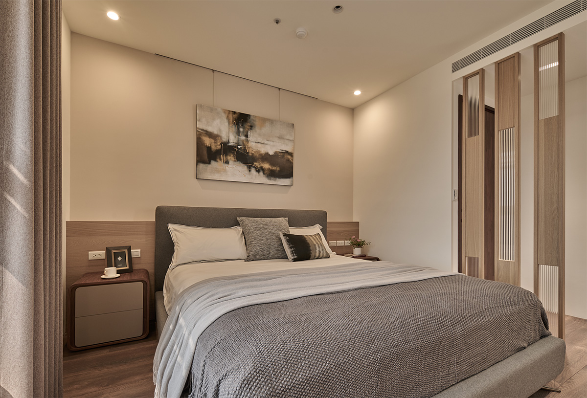 家装设计案例鉴赏——东方侘寂美学，悠然沉静退休宅 -14