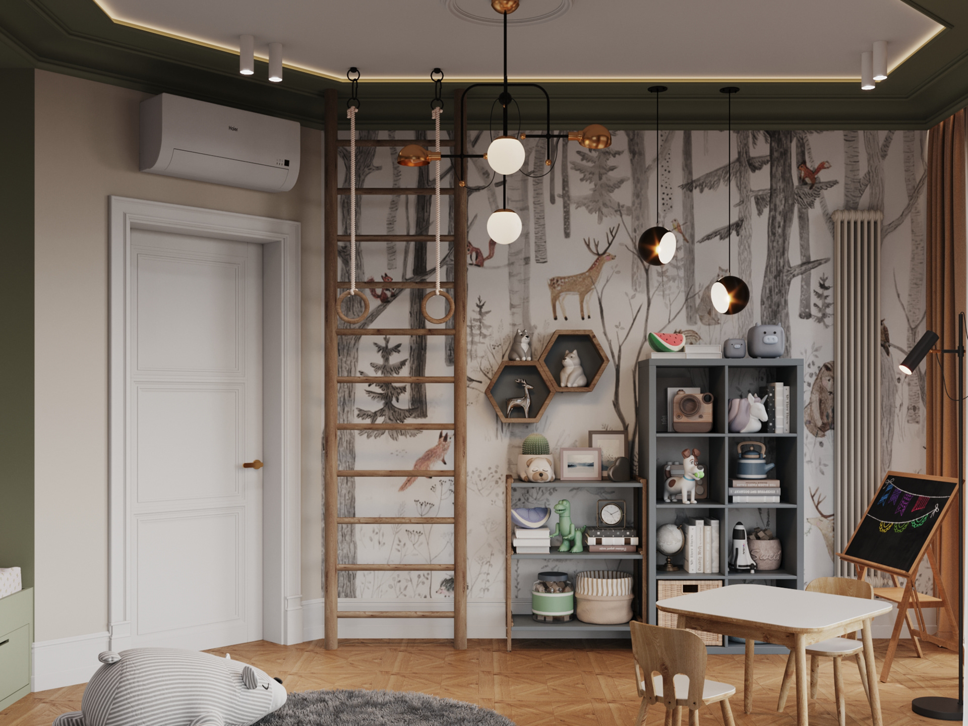 90平米海滨三居室公寓设计项目丨俄罗斯加里宁格勒丨娜塔莉亚·兹马钦斯卡娅工作室-63