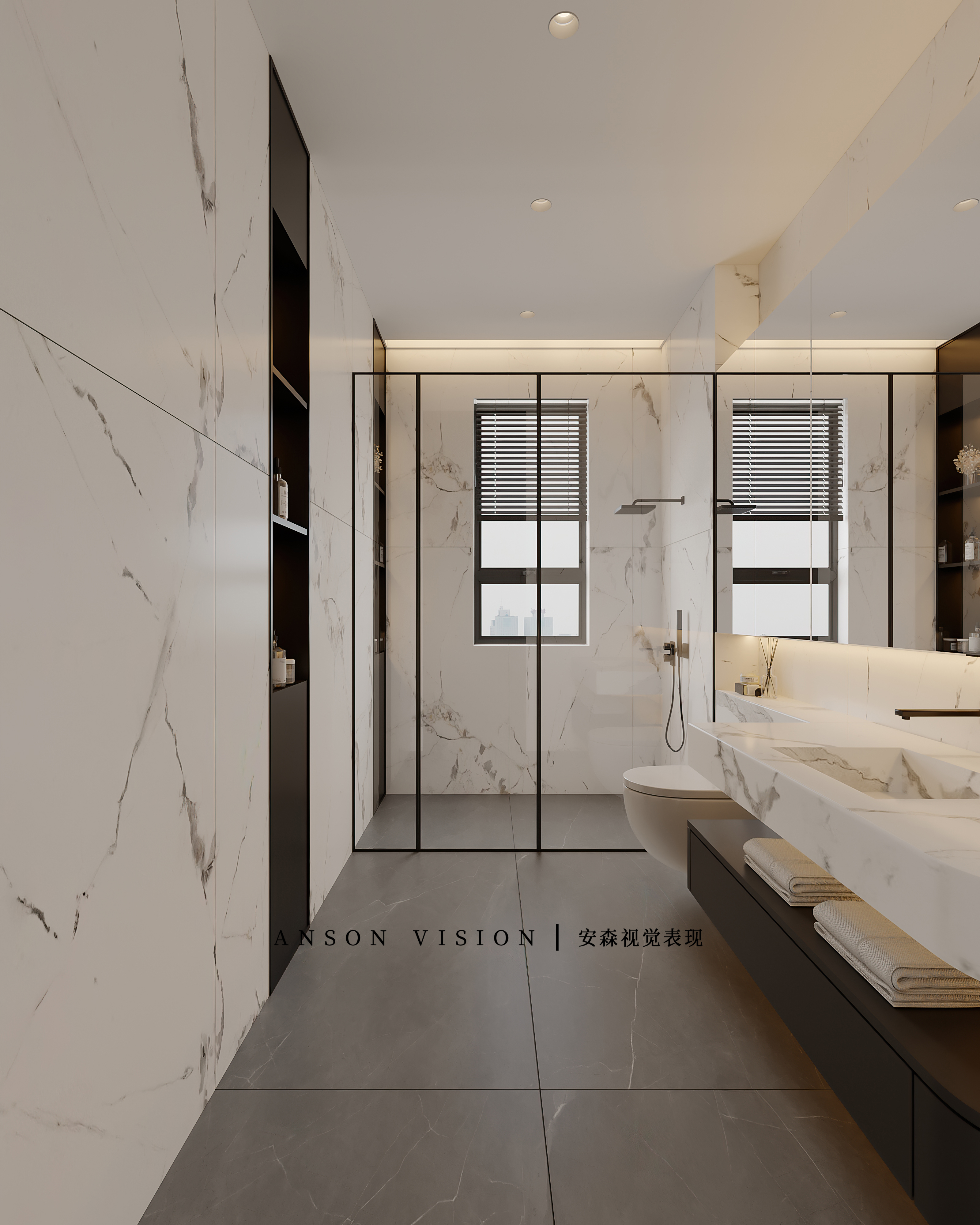 新中式别墅效果表现丨Ansonvision·蒙头睡-26