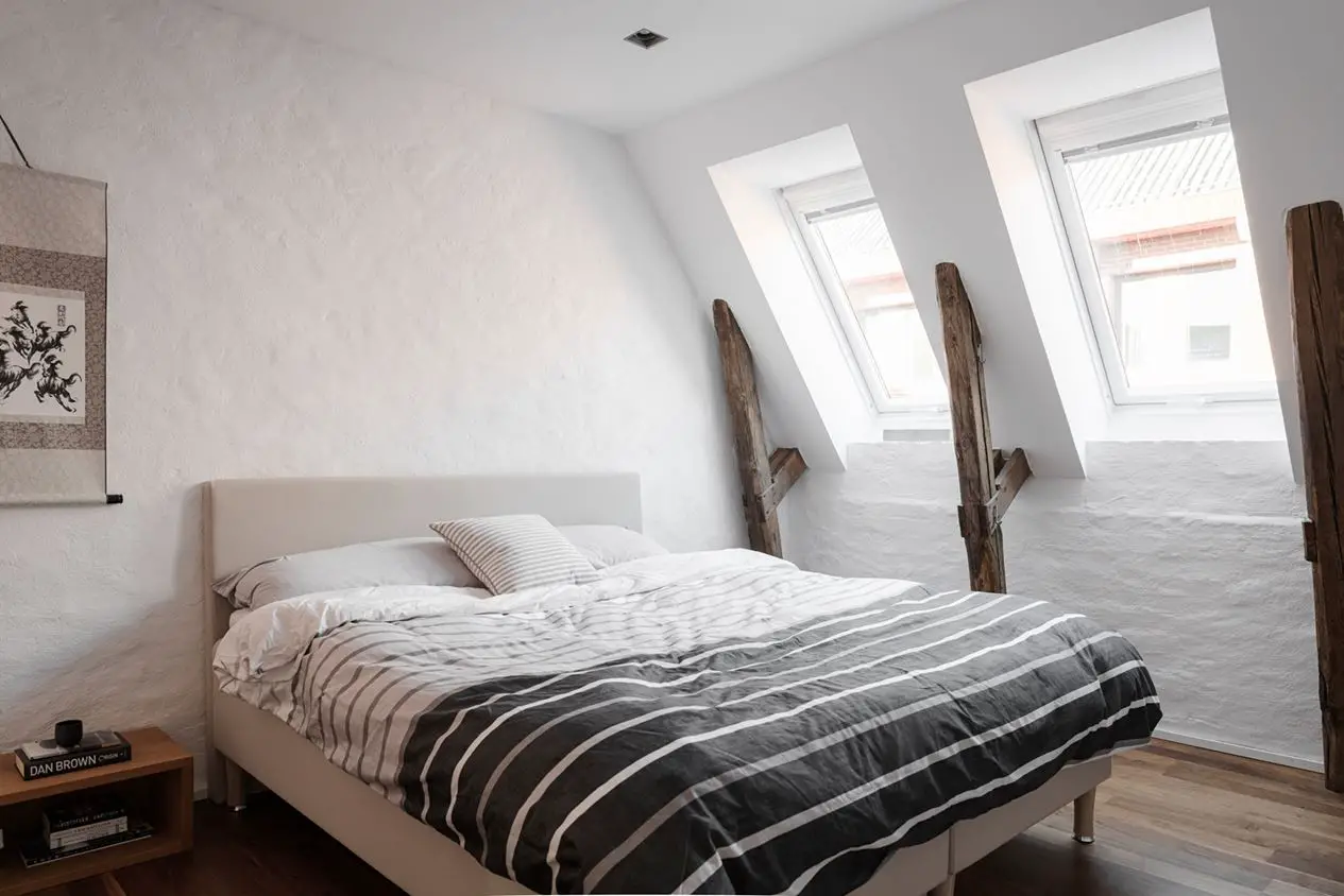 瑞典 1907 年建筑的独特魅力 | 绿宝石般的屋顶公寓-7