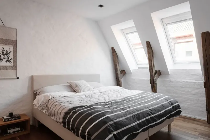 瑞典 1907 年建筑的独特魅力 | 绿宝石般的屋顶公寓-7