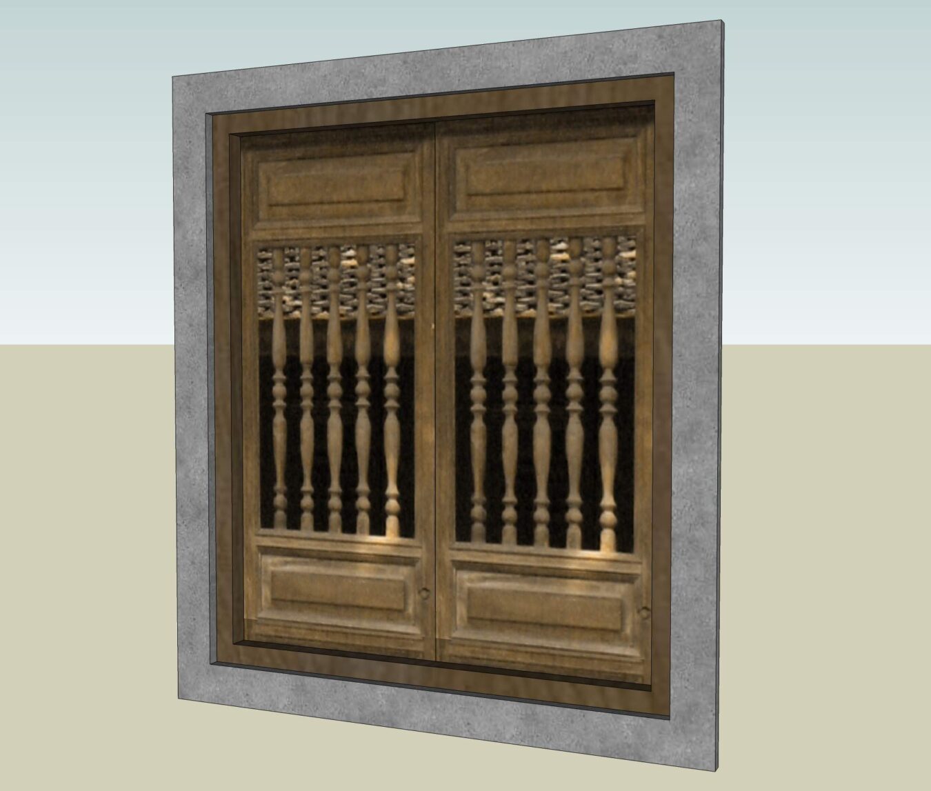 越南古建筑寺庙Sketchup模型库（P6）-2