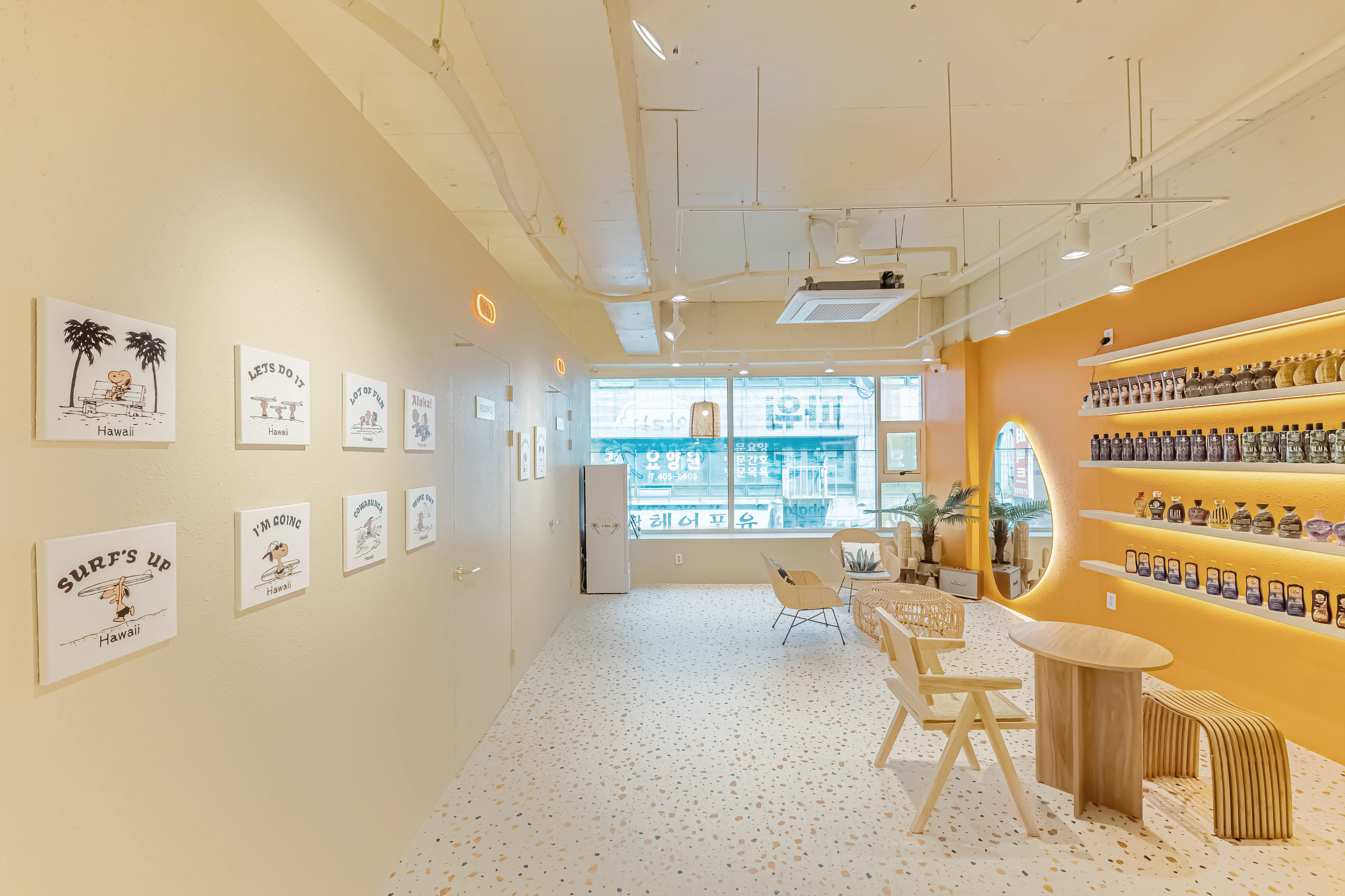 22 坪橙色调 pointing 店铺室内设计-4