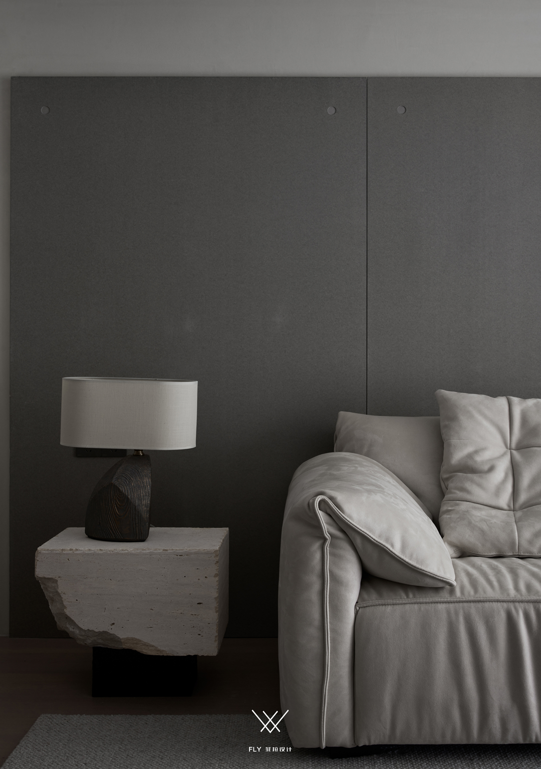 浙江杭州「万家星城」三室两厅现代侘寂空间设计丨中国杭州丨菲拉设计-46