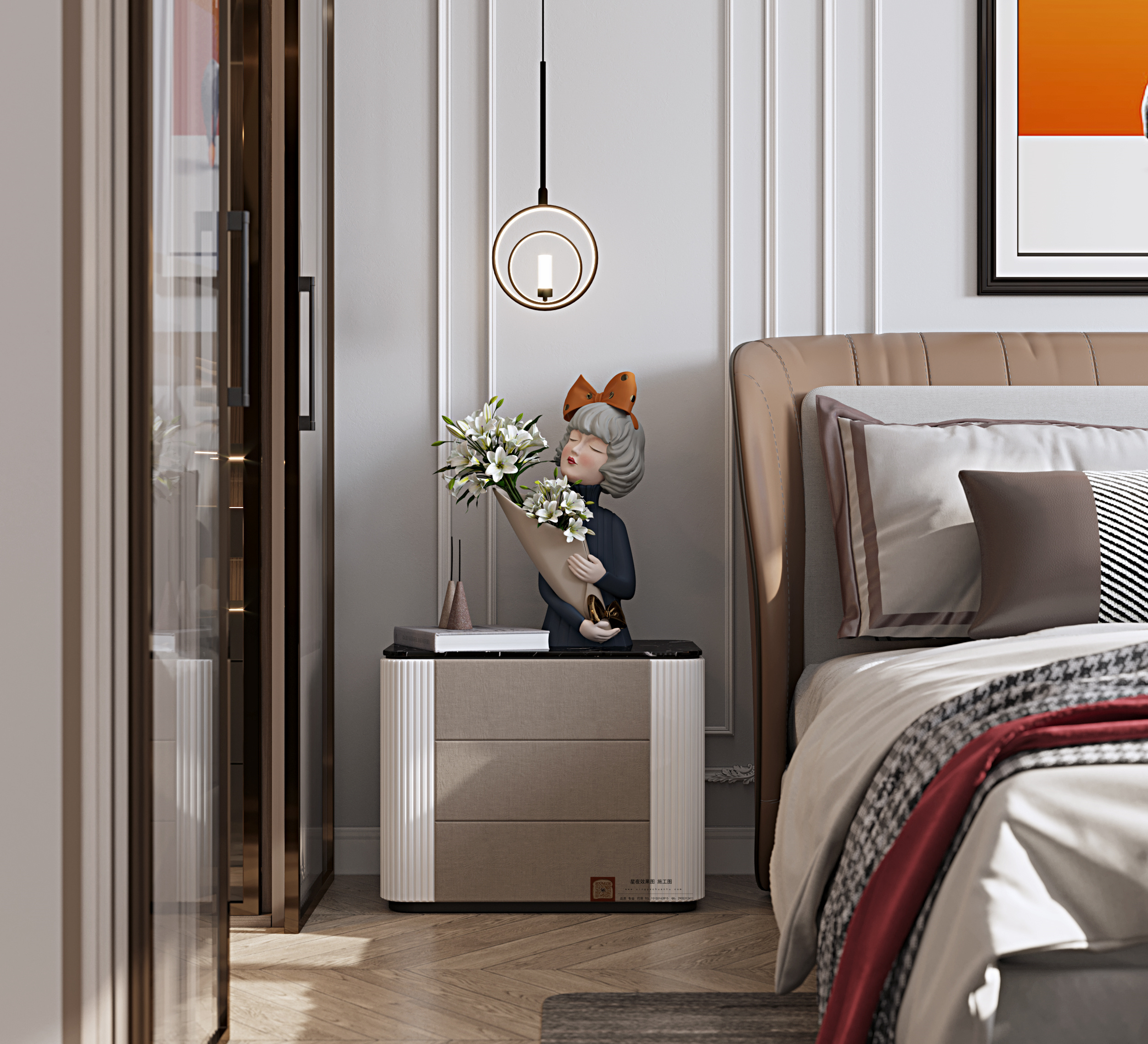 自然之美,简美式平层设计-23