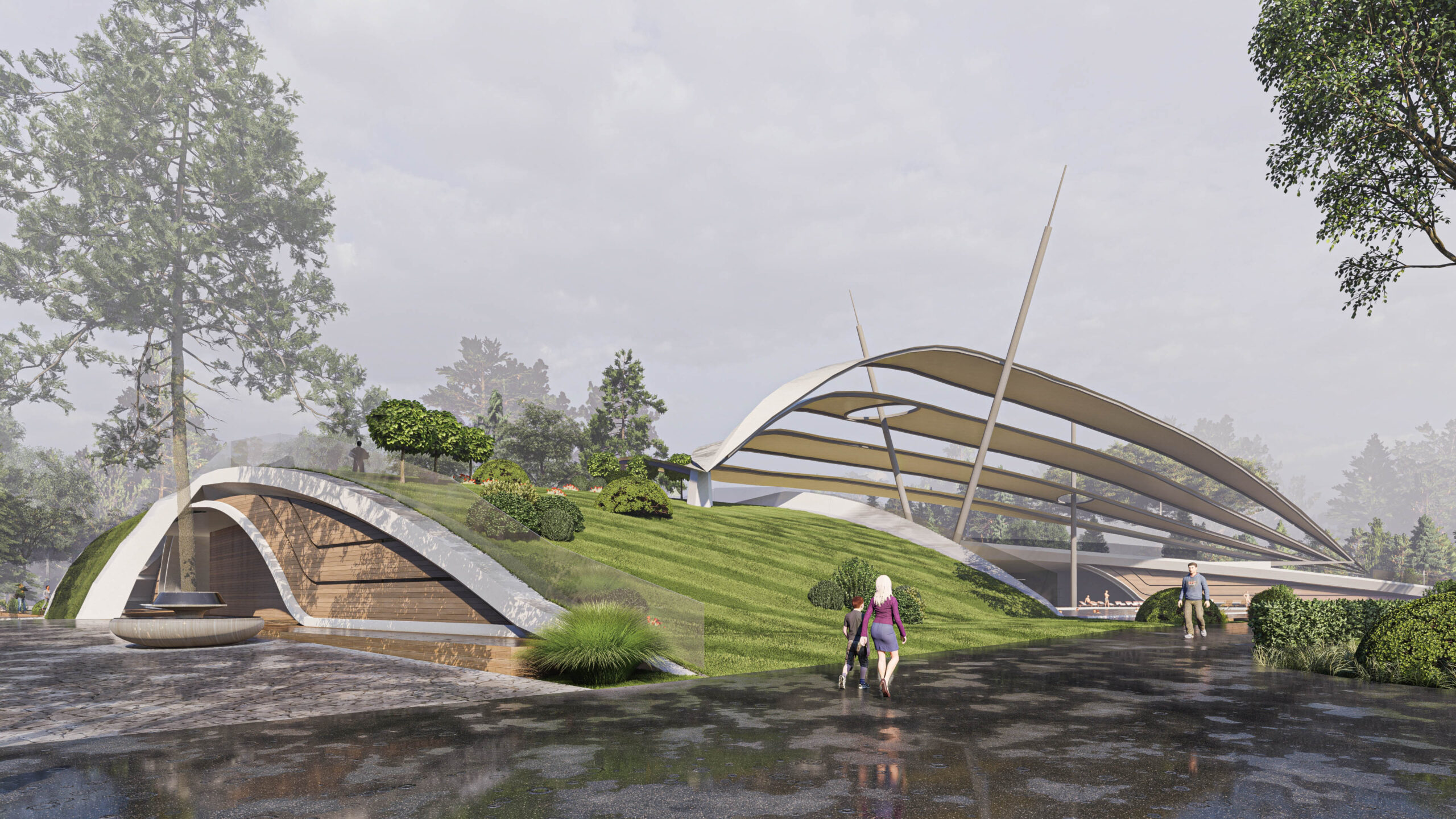 Проект общественного SPA комплекса в кп Вербилки 1850м² — портфолио бюро ARXY-10