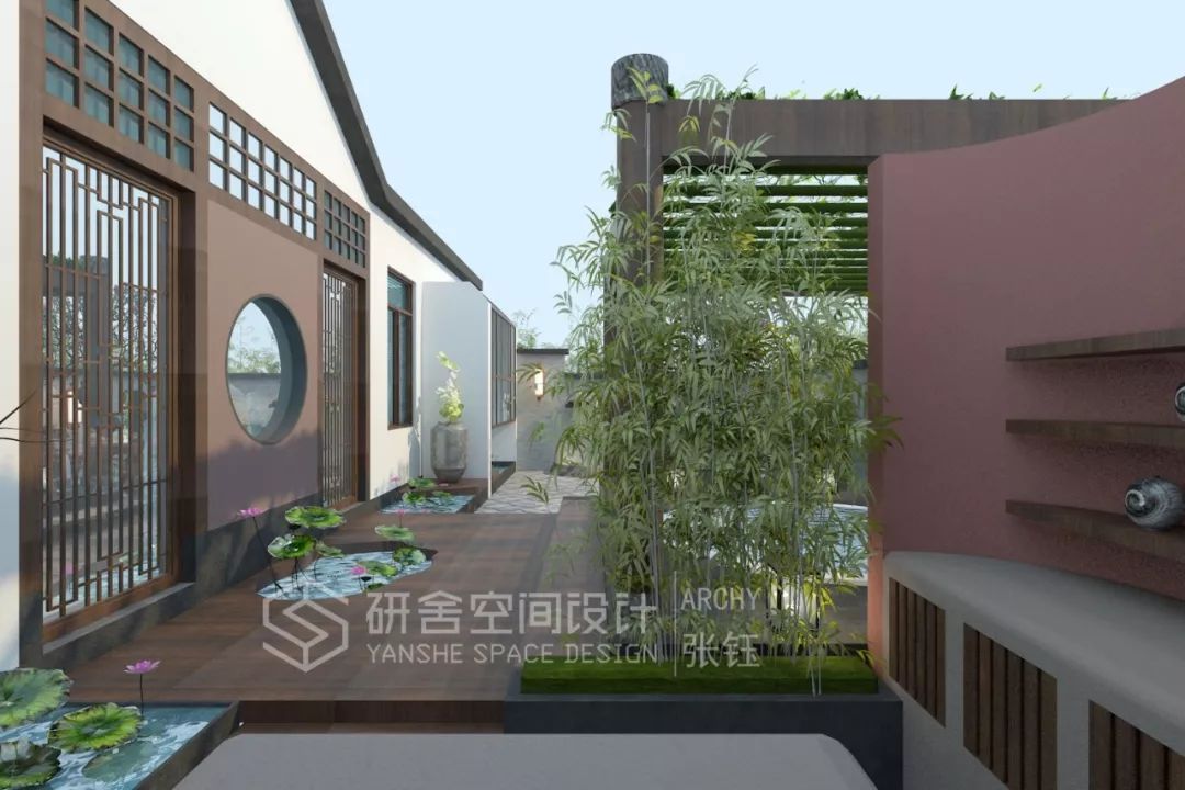 研舍.设计 | 中式庭院“龙隐半山”-59