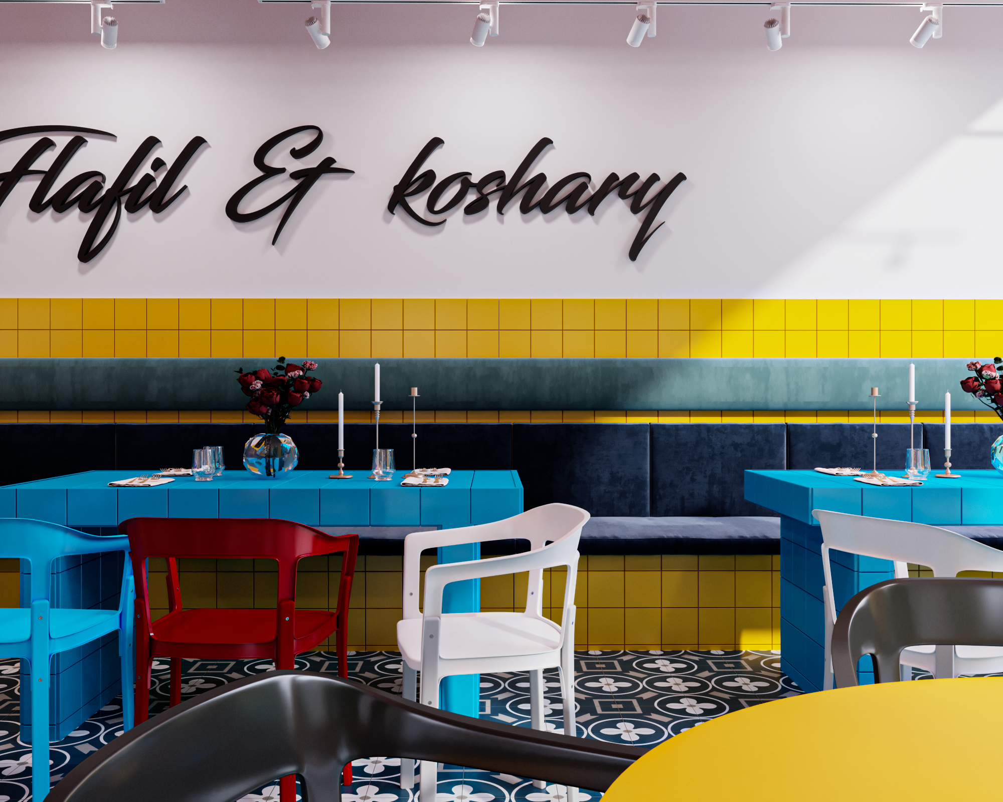 koshari falafel 餐厅设计丨沙特阿拉伯-4