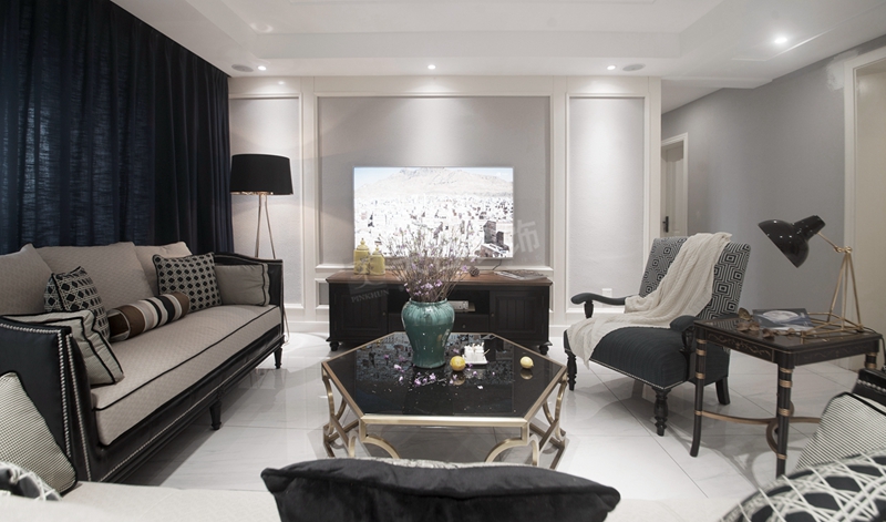 渝北 140 平米现代法式洋房装修完工效果-6