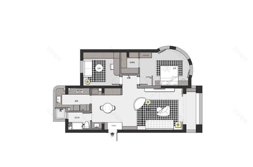 102㎡老屋爆改明亮通透空间-2